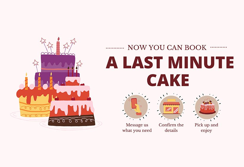where to get a birthday cake last minute