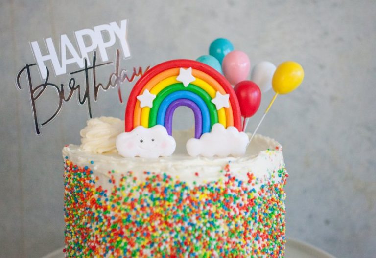 Rainbow Cake Topper Rainbow Birthday Party Rainbow Cake - Etsy