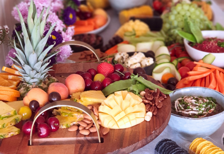 high tea grazing table